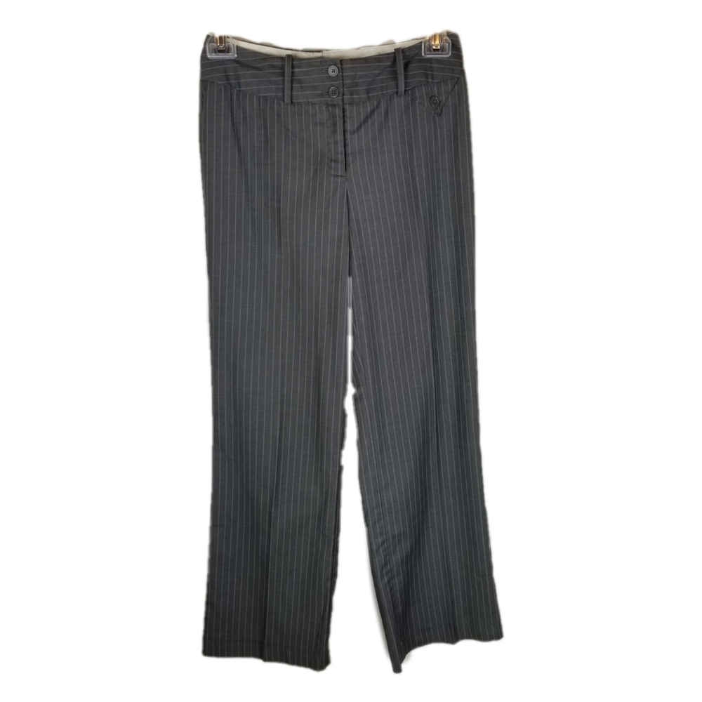 Worthington Womens Pants Sz 4 Stretch Gray Blue